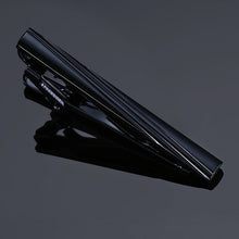 Load image into Gallery viewer, DY New and high quality laser engraving tie clip  fashion style  gold  silver and black men's business tie pin Free Delivery