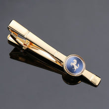 Load image into Gallery viewer, DY New and high quality laser engraving tie clip  fashion style  gold  silver and black men's business tie pin Free Delivery
