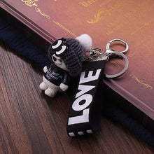 Load image into Gallery viewer, Vicney New Arrival Cute Teddy Bear Key Chain'THIS IS NOT A KOSCHINO TOY'Bear KeyChain Animal Pattern Key Holder For Girl Friend